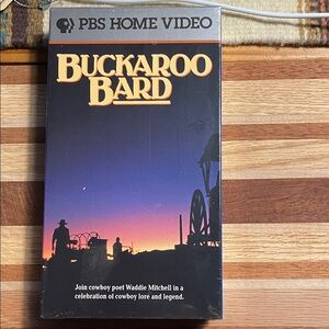 PBS HOME VIDEO-BUCKAROO BARD NEW  SEALED
 COWBOY POET WADDIE MITCHELL VHS